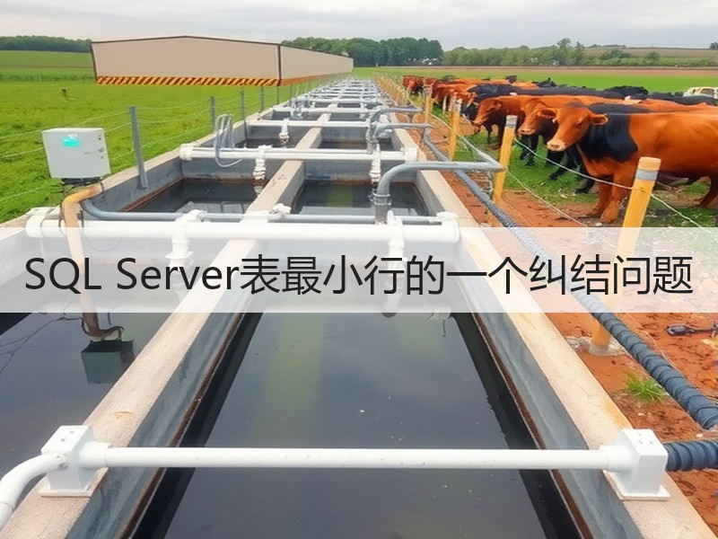 SQL Server表最小行的一个纠结问题