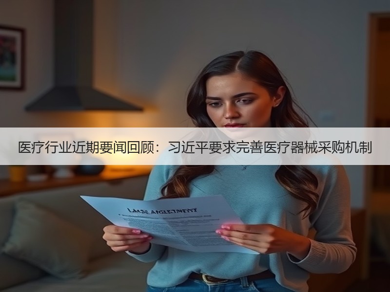 医疗行业近期要闻回顾：习近平要求完善医疗器械采购机制