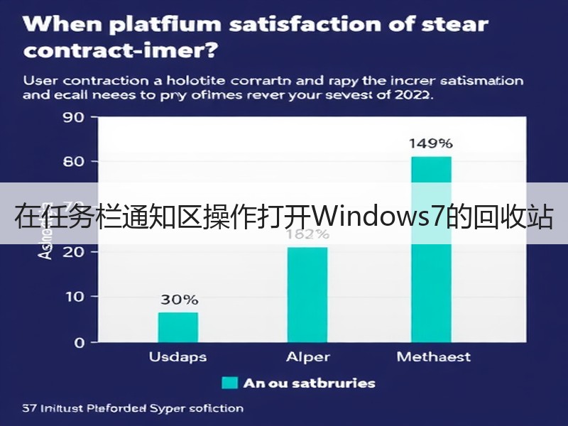 在任务栏通知区操作打开Windows7的回收站