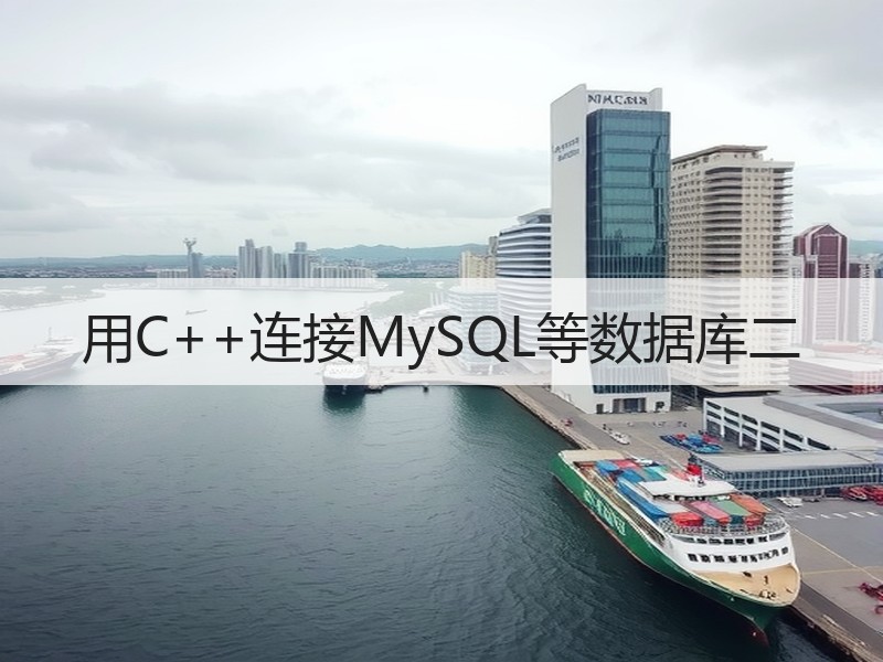 用C++连接MySQL等数据库二