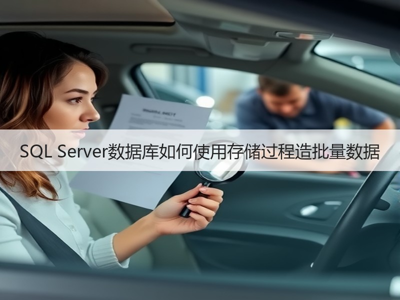 SQL Server数据库如何使用存储过程造批量数据