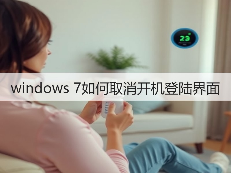 windows 7如何取消开机登陆界面