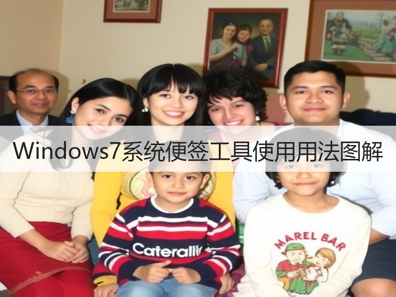 Windows7系统便签工具使用用法图解