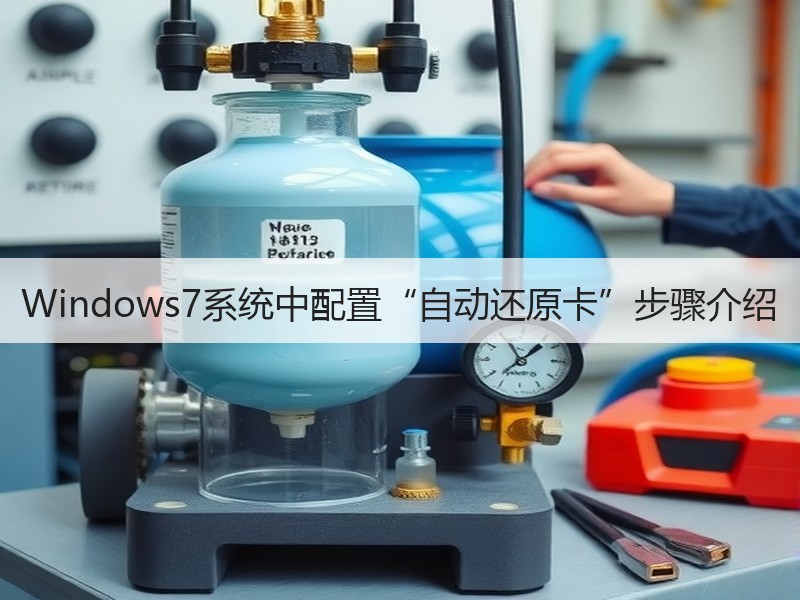 Windows7系统中配置“自动还原卡”步骤介绍