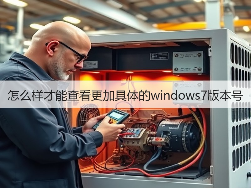 怎么样才能查看更加具体的windows7版本号