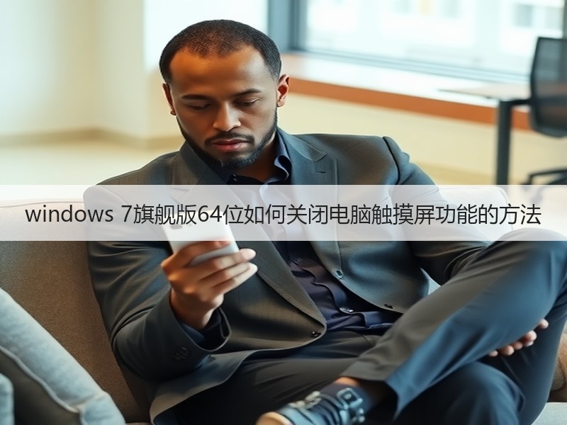 windows 7旗舰版64位如何关闭电脑触摸屏功能的方法