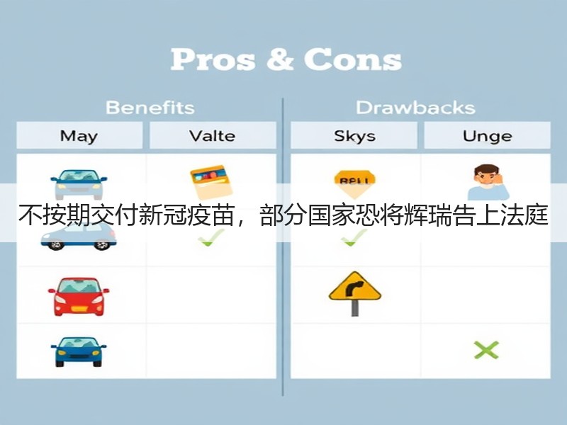 不按期交付新冠疫苗，部分国家恐将辉瑞告上法庭