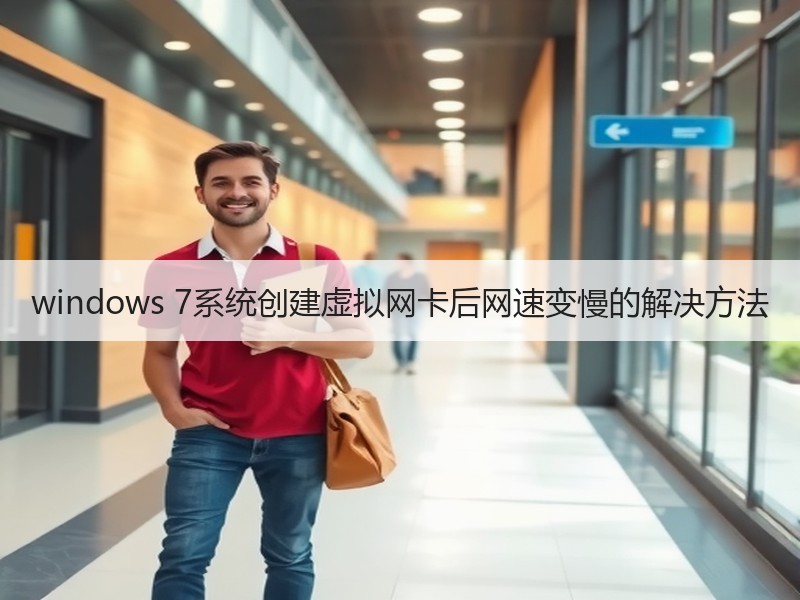 windows 7系统创建虚拟网卡后网速变慢的解决方法