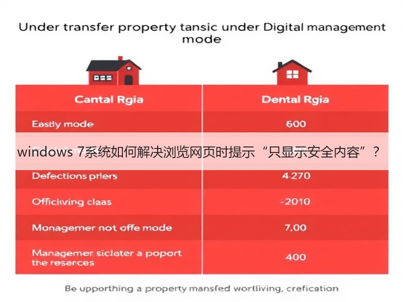 windows 7系统如何解决浏览网页时提示“只显示安全内容”？