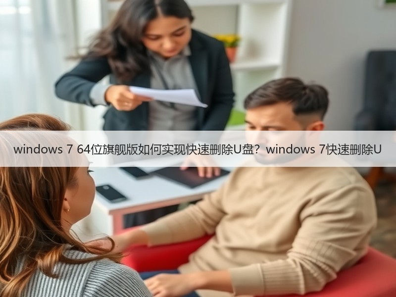 windows 7 64位旗舰版如何实现快速删除U盘？windows 7快速删除U