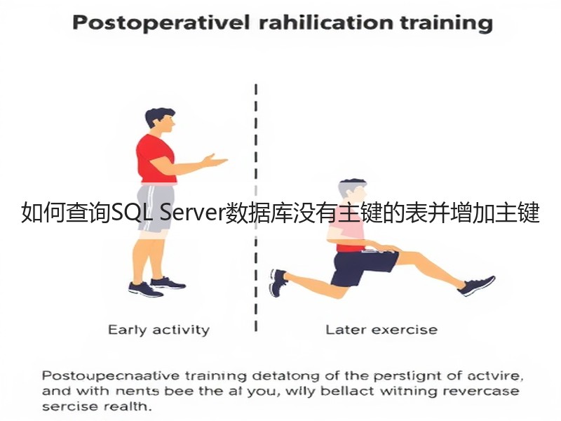 如何查询SQL Server数据库没有主键的表并增加主键