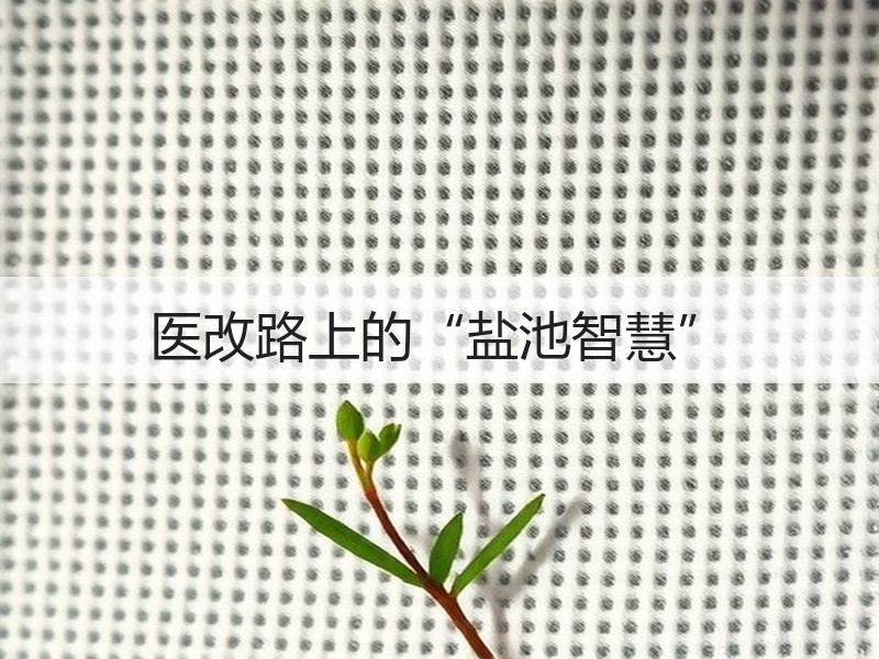 医改路上的“盐池智慧”