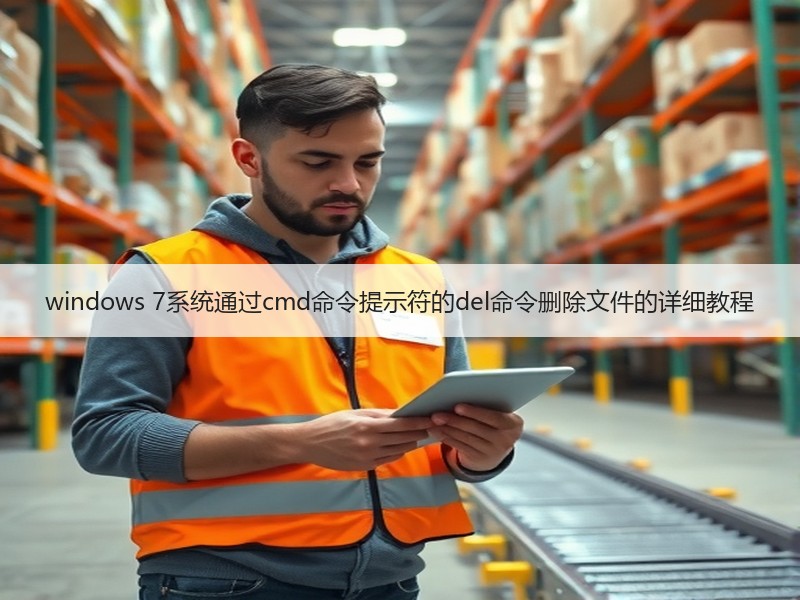 windows 7系统通过cmd命令提示符的del命令删除文件的详细教程
