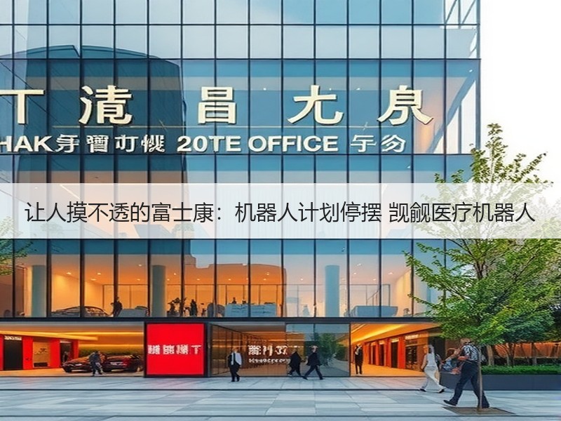 让人摸不透的富士康：机器人计划停摆 觊觎医疗机器人