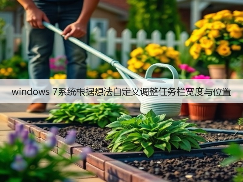 windows 7系统根据想法自定义调整任务栏宽度与位置