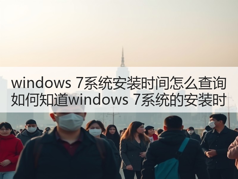 windows 7系统安装时间怎么查询 如何知道windows 7系统的安装时