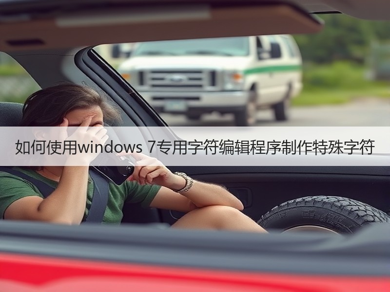 如何使用windows 7专用字符编辑程序制作特殊字符