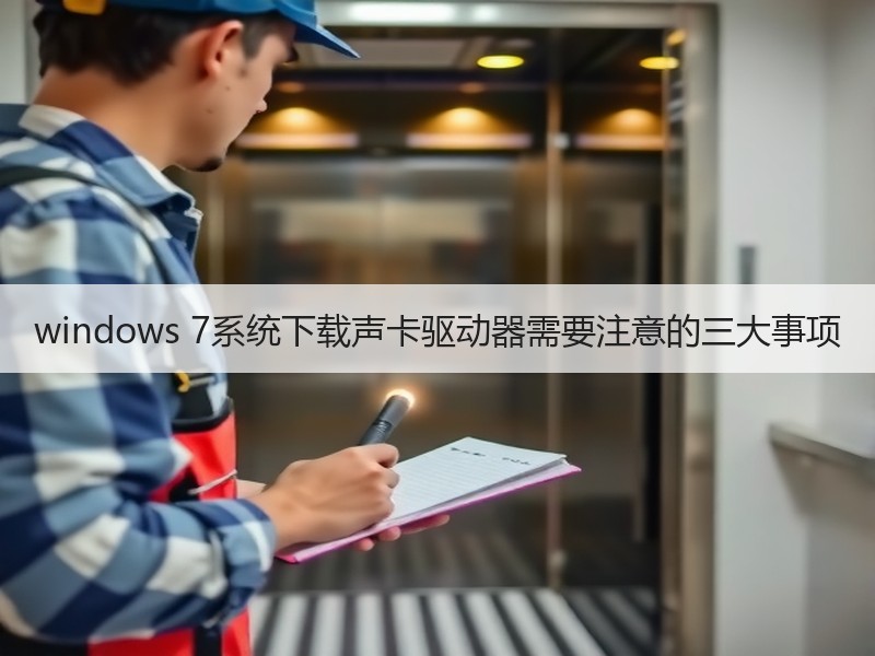 windows 7系统下载声卡驱动器需要注意的三大事项