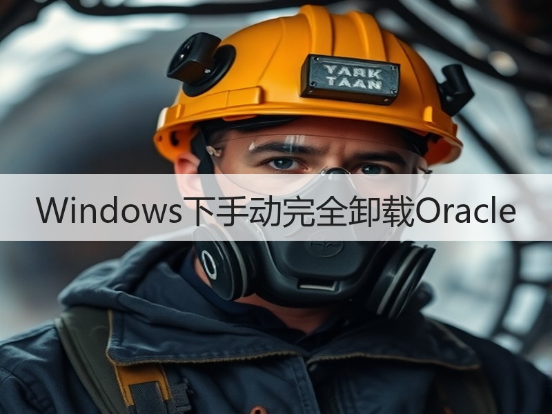 Windows下手动完全卸载Oracle