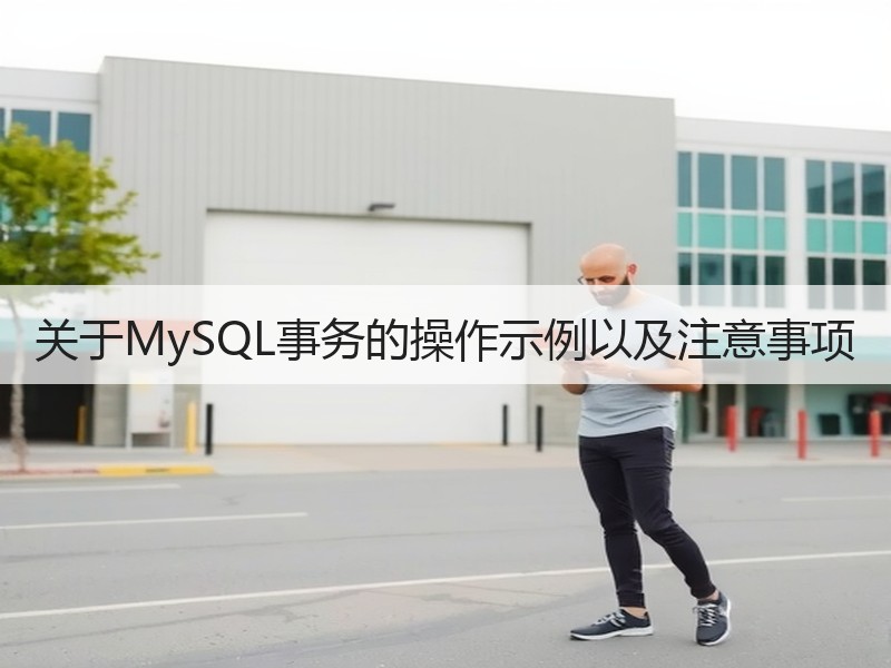关于MySQL事务的操作示例以及注意事项