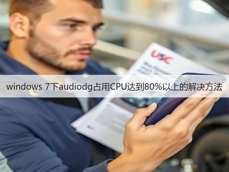 windows 7下audiodg占用CPU达到80%以上的解决方法