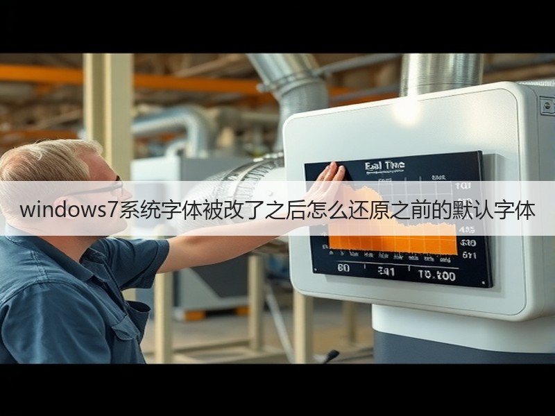 windows7系统字体被改了之后怎么还原之前的默认字体