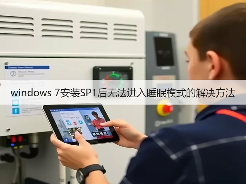 windows 7安装SP1后无法进入睡眠模式的解决方法