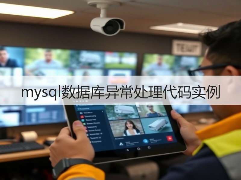 mysql数据库异常处理代码实例