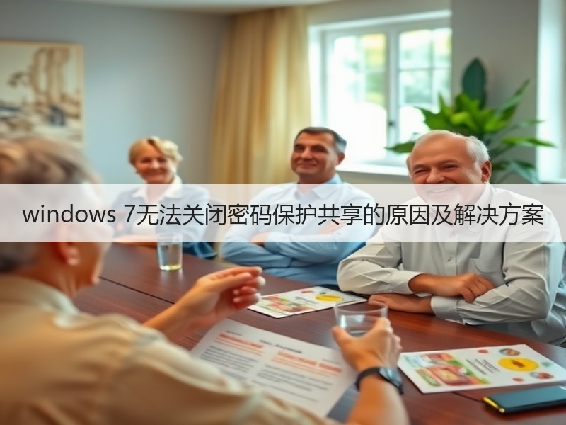windows 7无法关闭密码保护共享的原因及解决方案