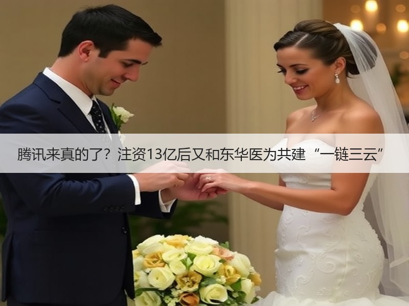 腾讯来真的了？注资13亿后又和东华医为共建“一链三云”