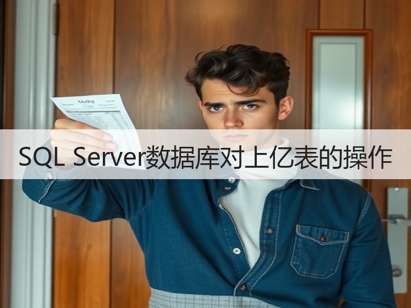 SQL Server数据库对上亿表的操作
