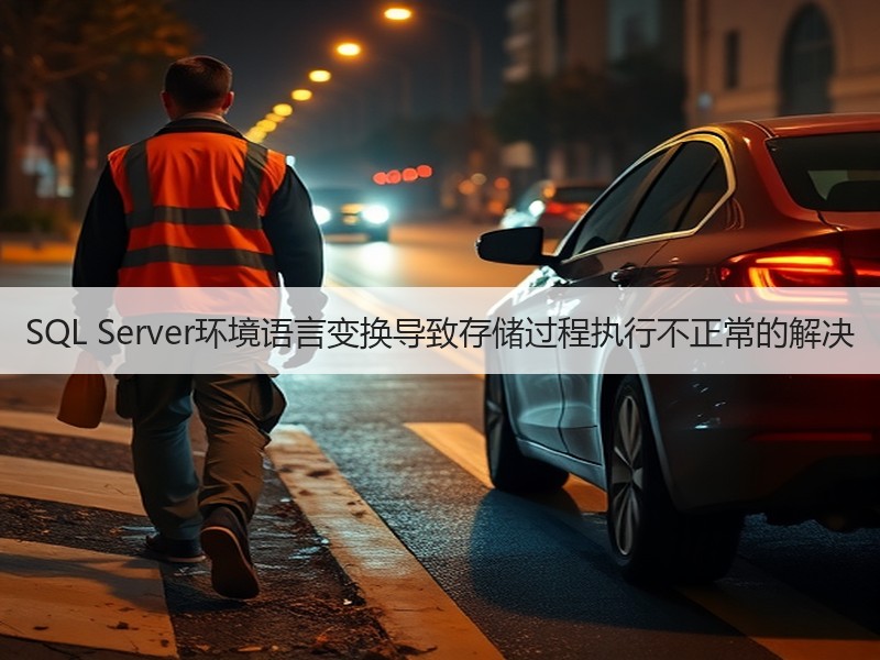 SQL Server环境语言变换导致存储过程执行不正常的解决