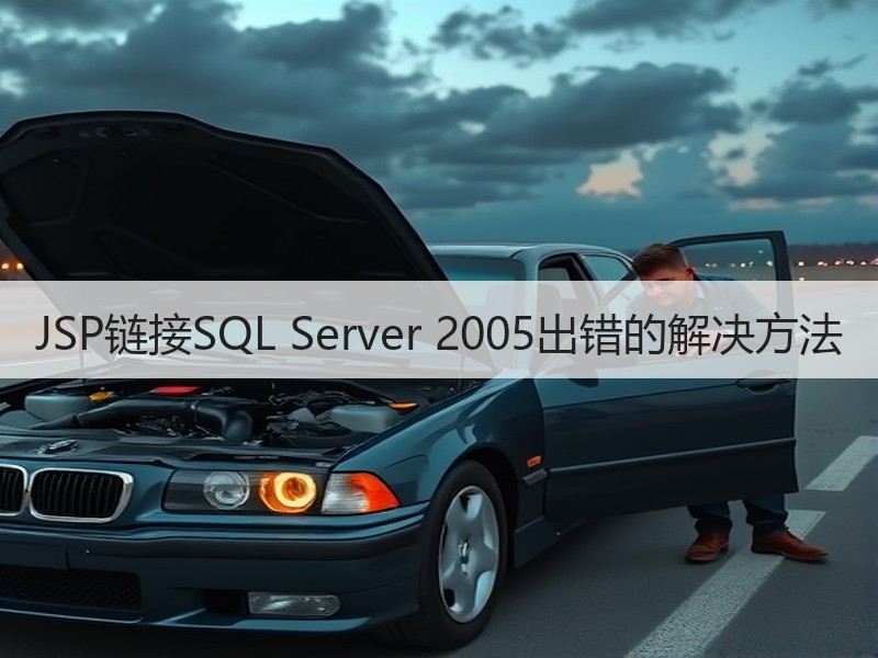 JSP链接SQL Server 2005出错的解决方法