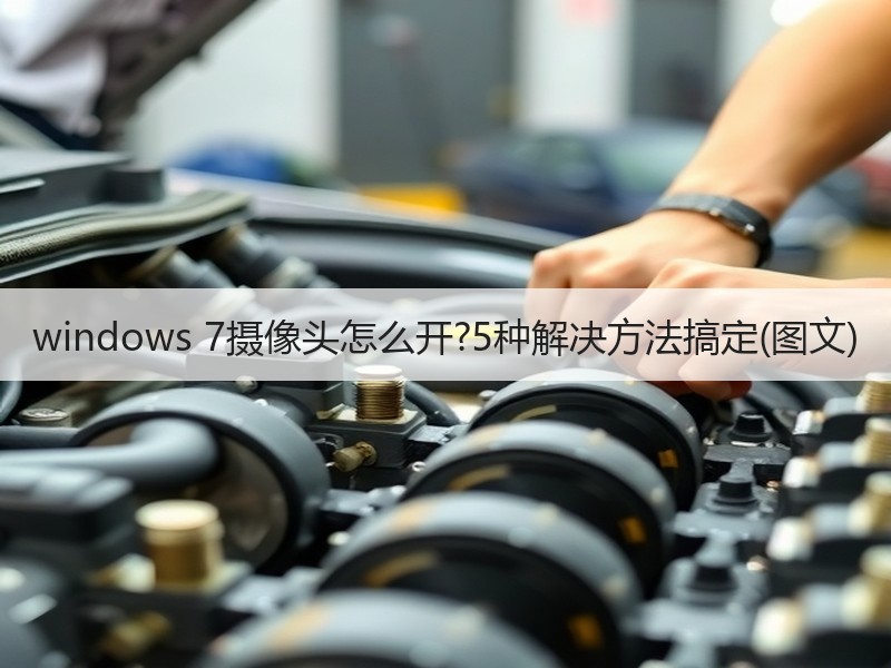 windows 7摄像头怎么开?5种解决方法搞定(图文)
