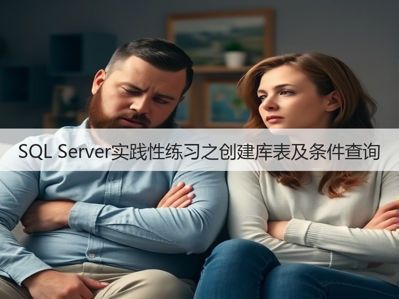 SQL Server实践性练习之创建库表及条件查询