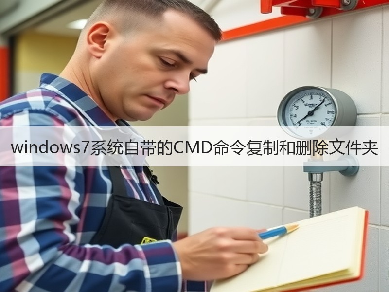 windows7系统自带的CMD命令复制和删除文件夹