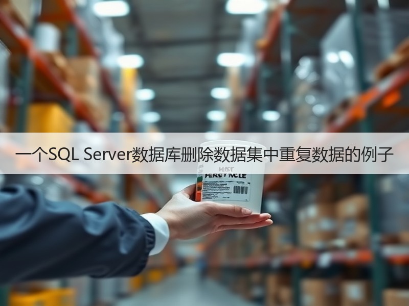 一个SQL Server数据库删除数据集中重复数据的例子