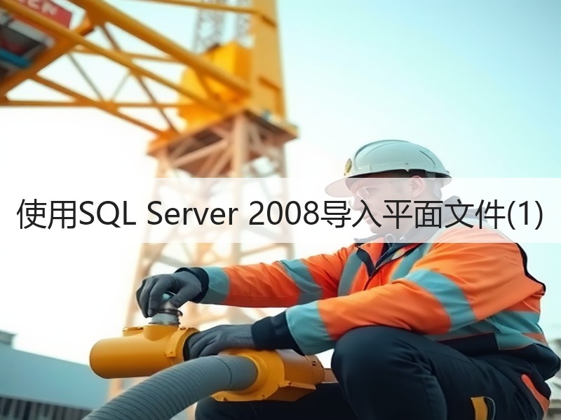 使用SQL Server 2008导入平面文件(1)