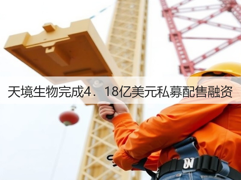 天境生物完成4．18亿美元私募配售融资
