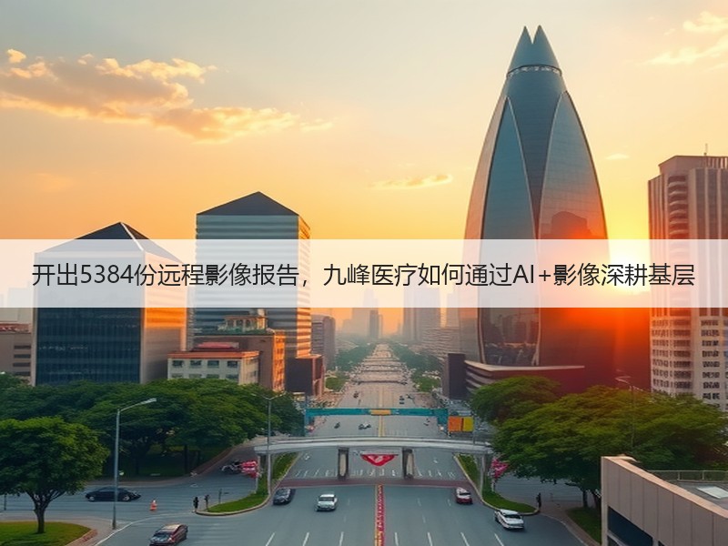 开出5384份远程影像报告，九峰医疗如何通过AI+影像深耕基层