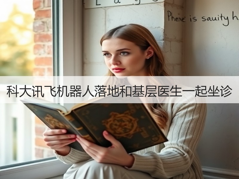 科大讯飞机器人落地和基层医生一起坐诊