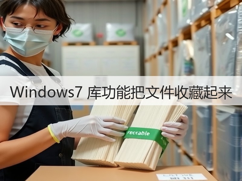 Windows7 库功能把文件收藏起来
