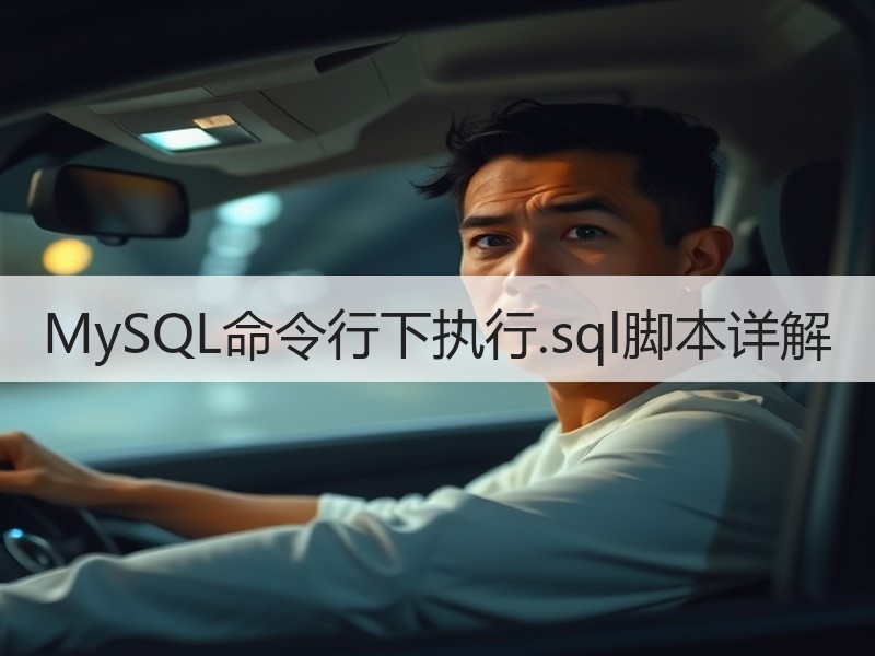 MySQL命令行下执行.sql脚本详解