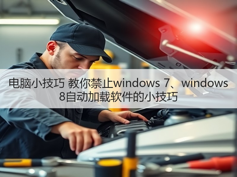 电脑小技巧 教你禁止windows 7、windows 8自动加载软件的小技巧