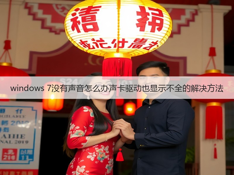 windows 7没有声音怎么办声卡驱动也显示不全的解决方法