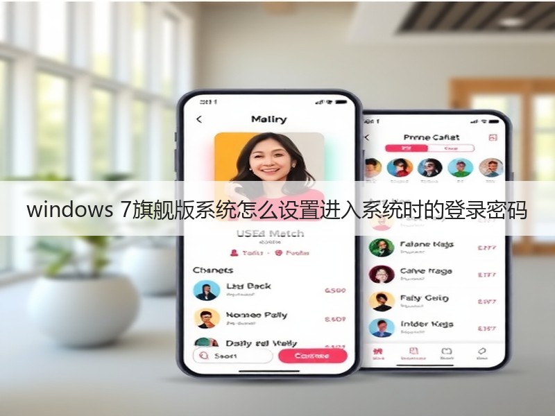 windows 7旗舰版系统怎么设置进入系统时的登录密码