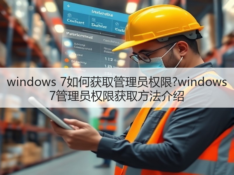 windows 7如何获取管理员权限?windows 7管理员权限获取方法介绍