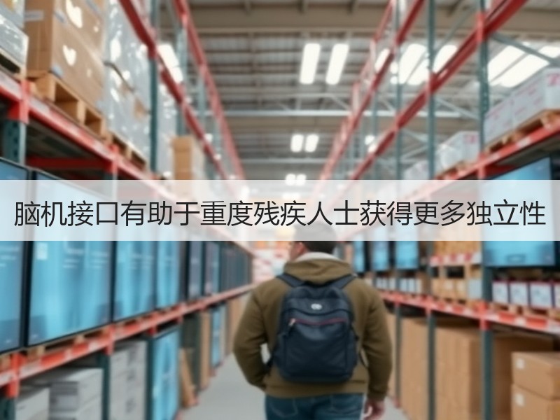 脑机接口有助于重度残疾人士获得更多独立性