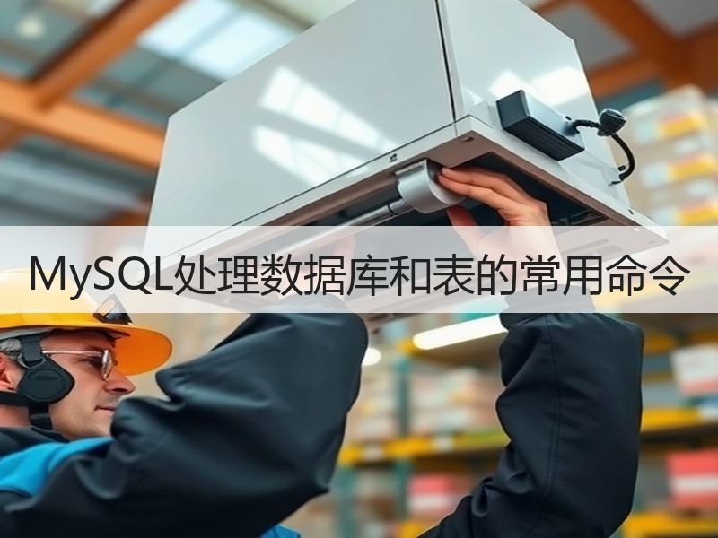 MySQL处理数据库和表的常用命令