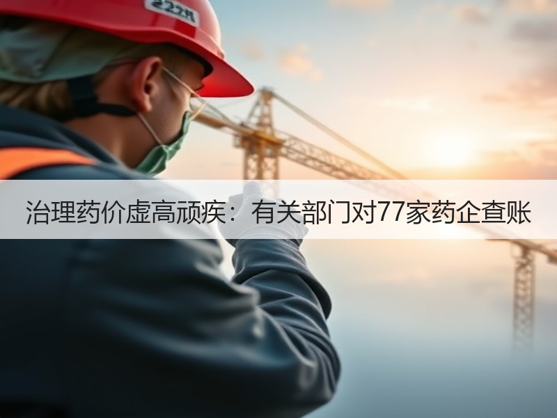 治理药价虚高顽疾：有关部门对77家药企查账